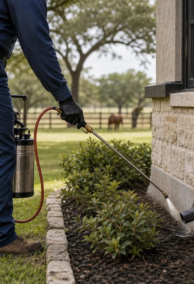 Pest Control referral guidance for Pecan Plantation homes with river-bottom humidity, equestrian areas, mosquitoes, fire ants, and scorpions.